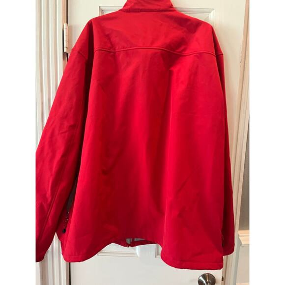 Lightweight Lined Soft Shell Jacket Mens XXXL Zip Performance Classic Branded - Picture 3 of 10